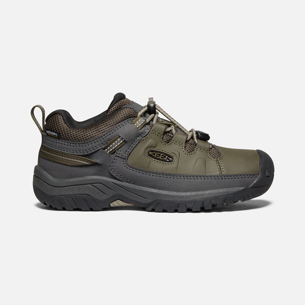 Keen Outdoor Ayakkabı Çocuk Zeytin Yeşili - Targhee Waterproof - Türkiye NLCK87542